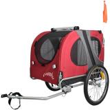 Large Red and Blue Pet Trailer Bike